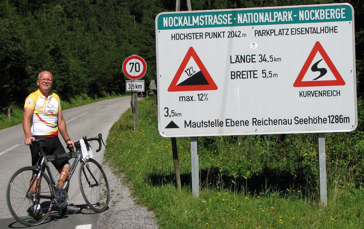 At the start of the Nockalmstrasse