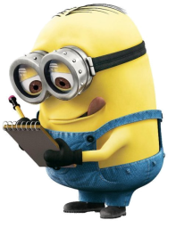 Minion with clipboard