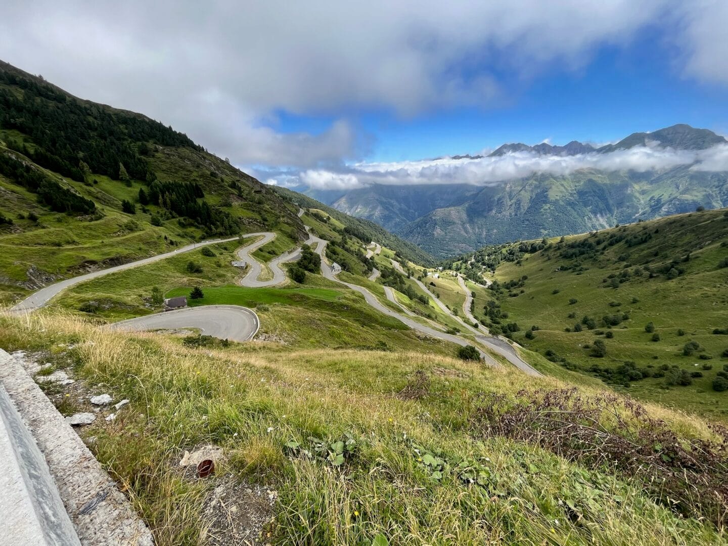 View from Luz Ardiden back into the valley