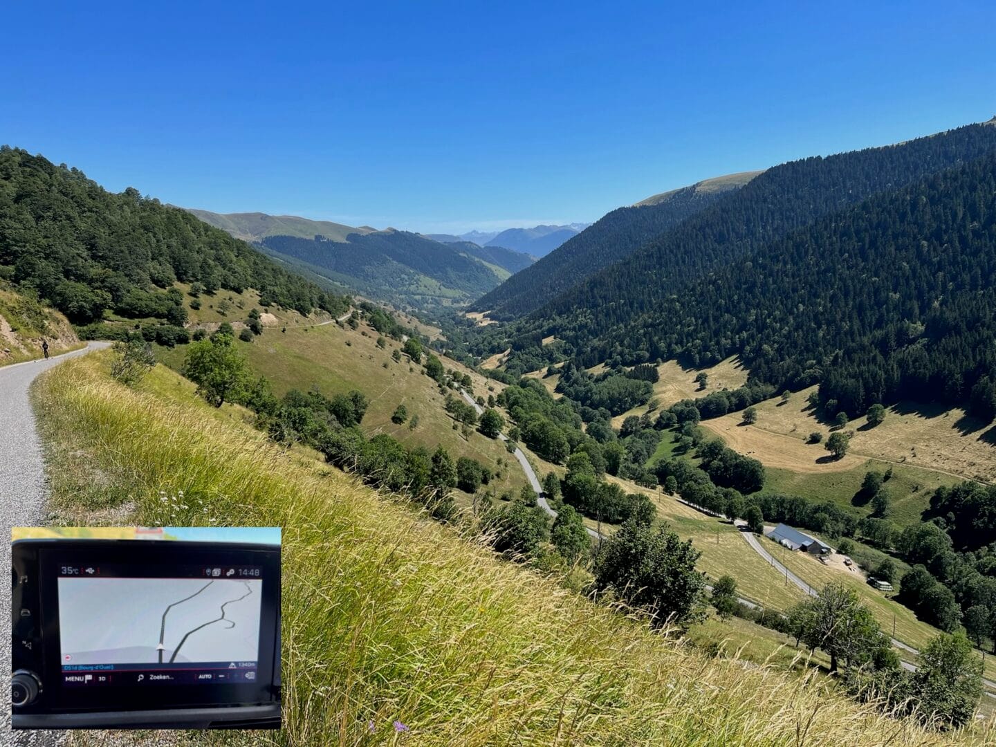 34 degrees Celsius on the Port de Balès ascent