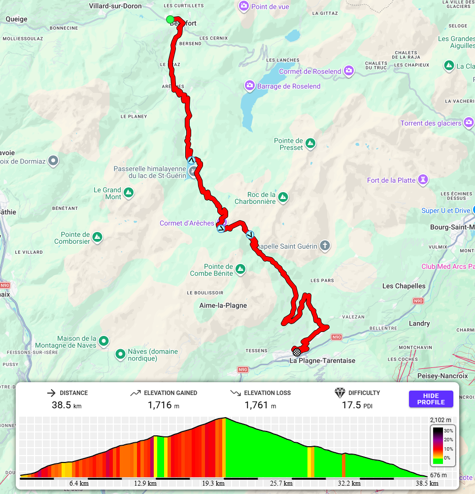 Cormet d'Arêches - Plan Pichu